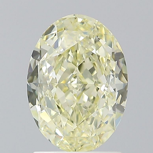2.01 carat Fancy Light Yellow-VS1 Natūralus Oval Deimantas (1)