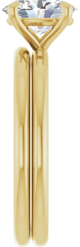 Sužadėtuvių Žiedas „Claw-Prong Solitaire“ 14k yellow gold Oval 8mm x 6mm (9)