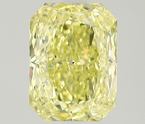 1.27 carat Fancy Yellow-VVS1 Natūralus Radiant Deimantas (1)