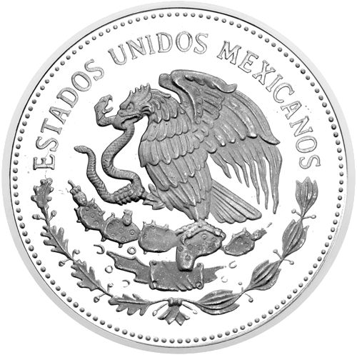 100 Pesos FIFA Pasaules čempionāts 1986 Meksika sudraba monēta (2)