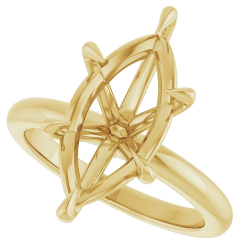Sužadėtuvių Žiedas „Solitaire“ 14k yellow gold Marquise 16mm x 8mm (5)