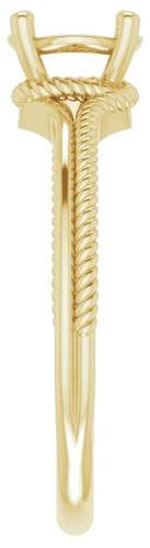 Sužadėtuvių Žiedas „Solitaire“ 14k yellow gold Round 6.5mm (4)