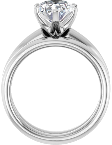 Sužadėtuvių Žiedas „Solstice Solitaire®“ 14k white gold Oval 10mm x 8mm (7)