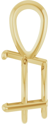 Pakabukas „Solitaire“ 10k yellow gold Round 10.5mm (3)