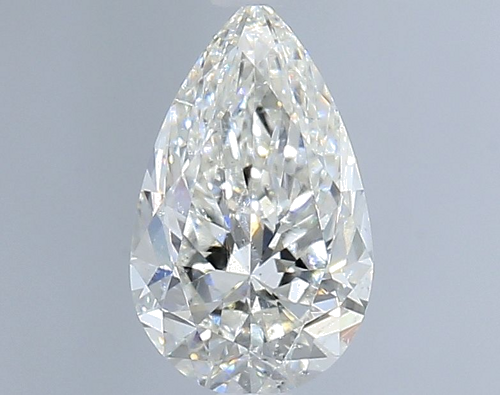 0.9 carat H-SI2 Natūralus Pear Deimantas (1)