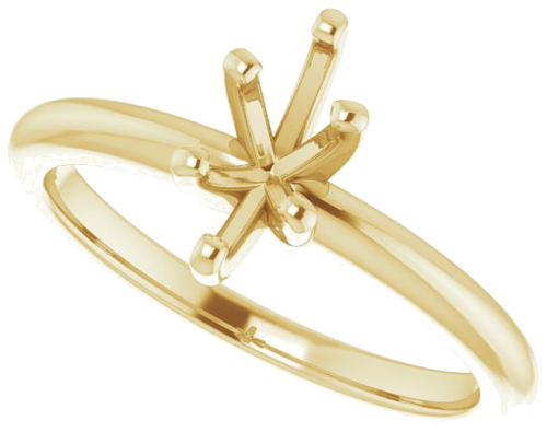 14K Yellow  8x4 mm Marquise Solitaire Engagement Ring Mounting (5)