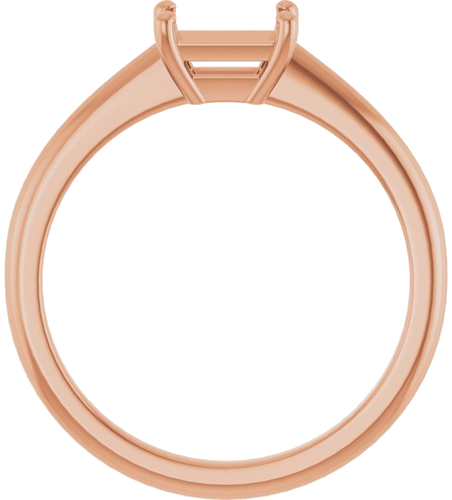 Sužadėtuvių Žiedas „Solitaire“ 14k rose gold Emerald 6mm x 4mm (2)