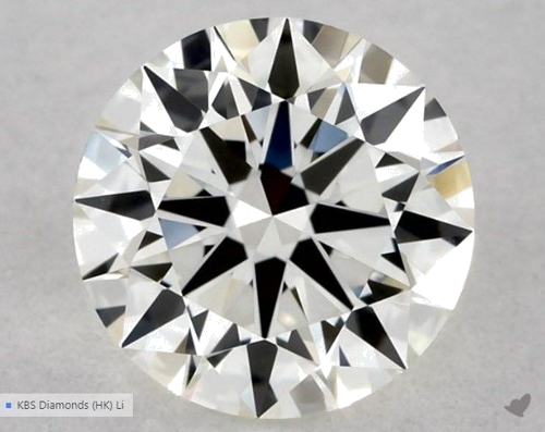 0.59 carat I-VVS2 Excellent cut Natūralus Round Deimantas (1)