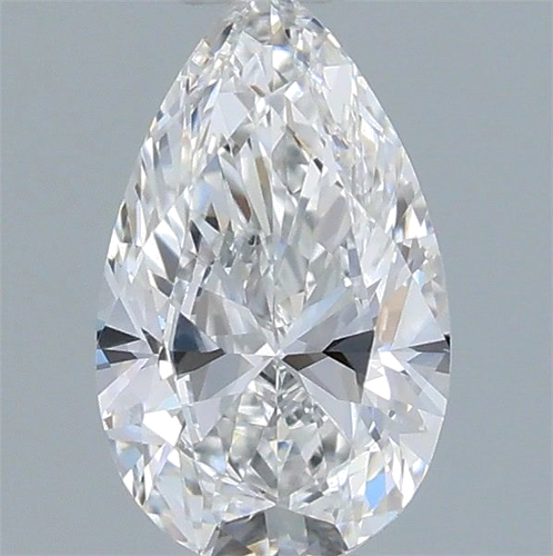 0.5 carat E-VS1 Natūralus Pear Deimantas (1)