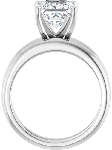 Sužadėtuvių Žiedas „Solitaire“ 585 Baltojo Aukso Square 7mm (7)