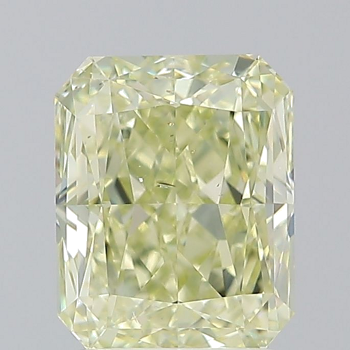 2.02 carat Fancy Light Greenish Yellow-SI1 Natūralus Radiant Deimantas (1)