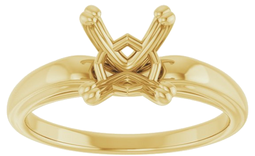 Sužadėtuvių Žiedas „Solitaire“ 14k yellow gold Oval 9mm x 7mm (3)