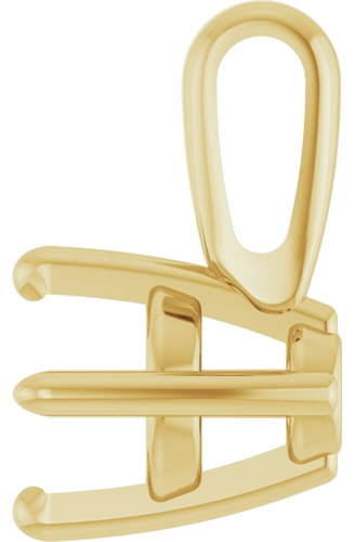 Pakabukas „Solitaire“ 14k yellow gold Round 3.5mm (3)