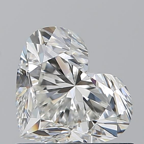 0.9 carat H-VVS1 Natūralus Heart Deimantas (1)
