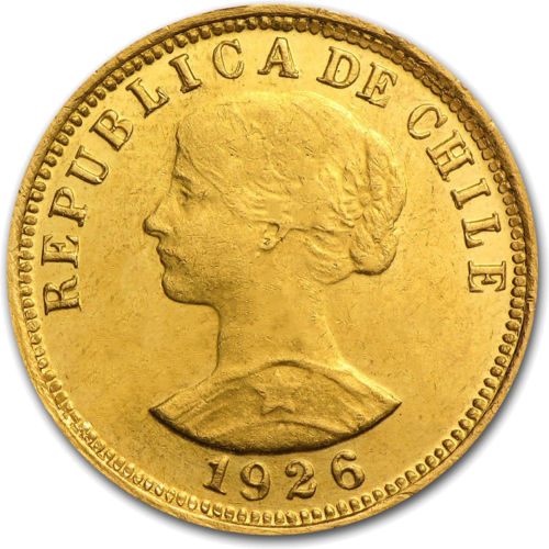 50 Peso Liberty Republic of Chile (1926-1974) Gold coin (1)