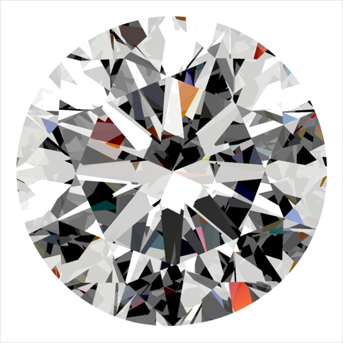 0.4 carat H-VS1 Very Good cut Natūralus Round Deimantas (1)