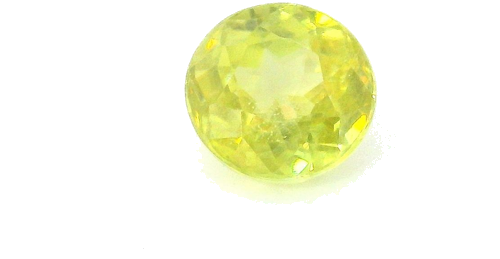 0.57 carat YELLOW Round Sphene (1)