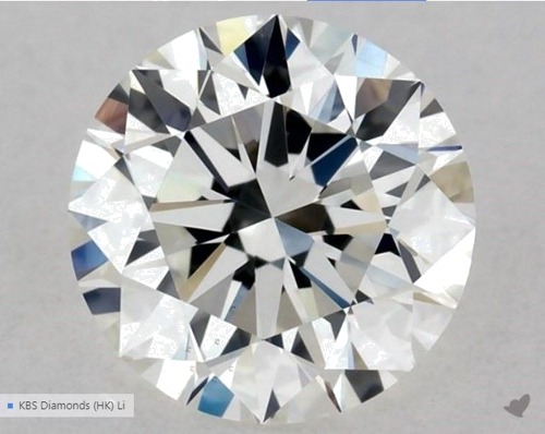 0.55 carat G-VS1 Excellent cut Natūralus Round Deimantas (1)