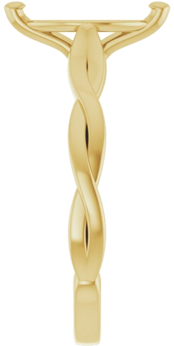 Sužadėtuvių Žiedas „Infinity-Inspired“ 14k yellow gold Marquise 10mm x 5mm (4)
