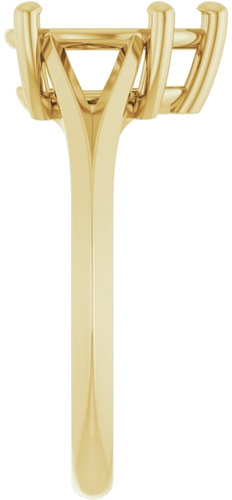 Sužadėtuvių Žiedas „Solitaire Split Shank“ 14k yellow gold Pear 10mm x 7mm (4)