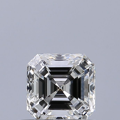 0.51 carat F-VVS1 Natūralus Asscher Deimantas (1)
