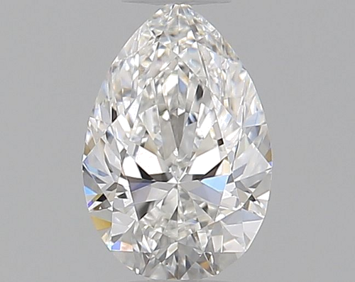 0.4 carat F-VVS2 Natūralus Pear Deimantas (1)