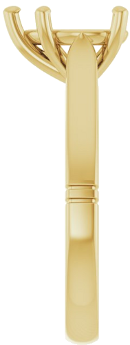 Sužadėtuvių Žiedas „Solitaire“ 14k yellow gold Pear 10mm x 7mm (4)
