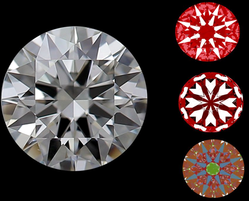 0.6 carat G-VS1 Excellent cut Natūralus Round Deimantas (1)