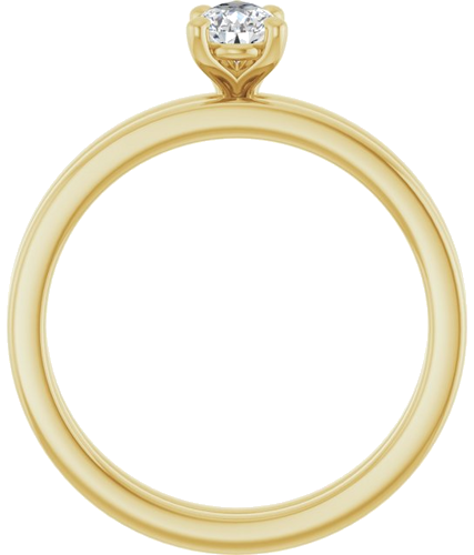 Sužadėtuvių Žiedas „Solitaire“ 14k yellow gold Pear 6mm x 4mm (7)