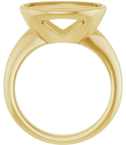 Sužadėtuvių Žiedas „Bezel-Set Solitaire“ 14k yellow gold Oval 14mm x 10mm (2)