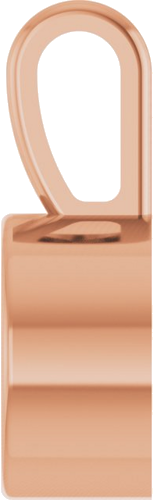 Pakabukas „Bezel-Set Solitaire“ 14k rose gold Round 6mm (3)