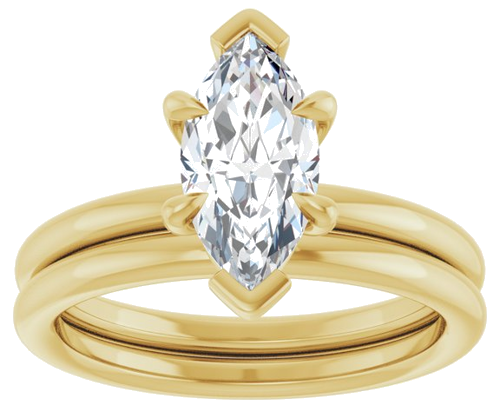 Sužadėtuvių Žiedas „Claw-Prong Solitaire“ 14k yellow gold Marquise 11mm x 5.5mm (8)