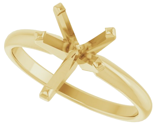 Sužadėtuvių Žiedas „Solitaire“ 14k yellow gold Pear 10mm x 6.5mm (5)