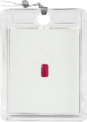 0,73 ct. Ruby Emerald Shape F.H (1)