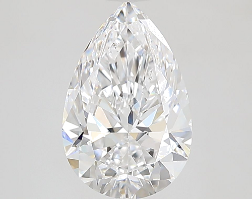 2.0 carat D-SI1 Natūralus Pear Deimantas (1)