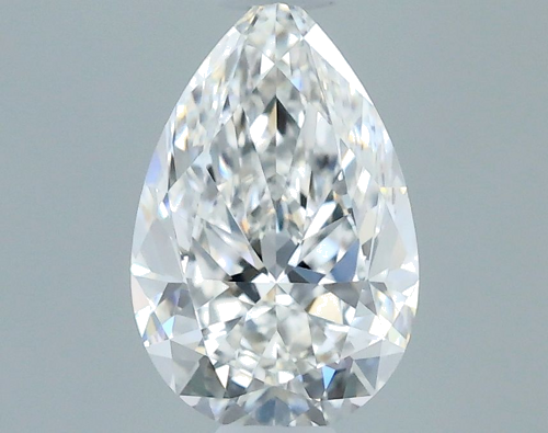 0.51 carat E-VVS1 Natūralus Pear Deimantas (1)