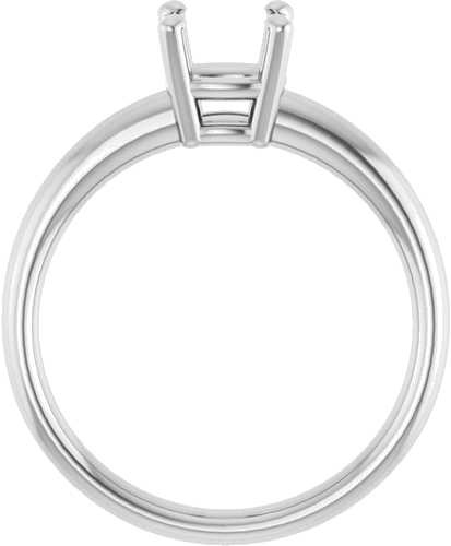 Sužadėtuvių Žiedas „Solitaire“ 585 Baltojo Aukso Cushion 6mm (2)