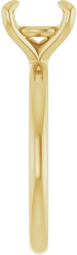 Sužadėtuvių Žiedas „Solitaire“ 585 Geltonojo Aukso Round 8.2mm (4)