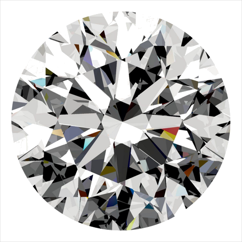 0.5 carat E-VS1 Very Good cut Natūralus Round Deimantas (1)