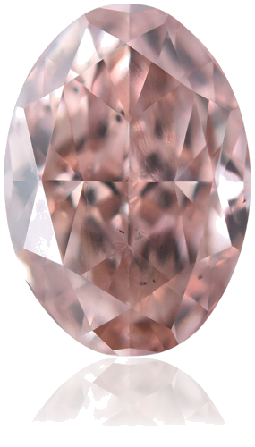 0.45 carat Fancy Brownish Orangey Pink-VS2 Natūralus Oval Deimantas (1)