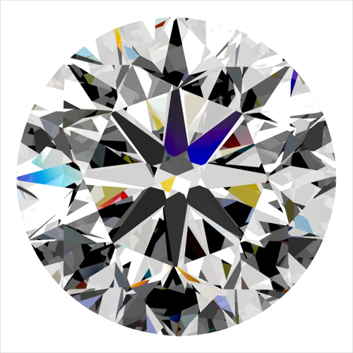 0.5 carat G-VS1 Very Good cut Natūralus Round Deimantas (1)