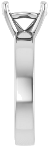 Sužadėtuvių Žiedas 14k white gold Round 9.4mm (4)