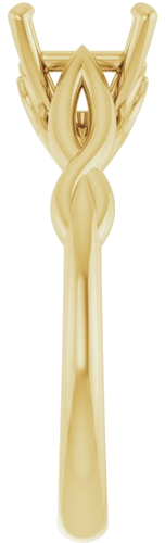 Sužadėtuvių Žiedas „Solitaire“ 585 Geltonojo Aukso Square 5.5mm (4)