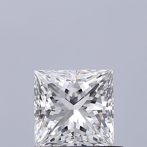 0.62 carat F-VVS1 Natūralus Princess Deimantas (1)