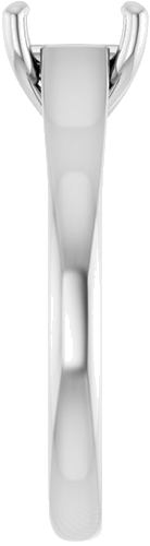 Sužadėtuvių Žiedas „Solitaire“ 585 Baltojo Aukso Square 5.5mm (4)