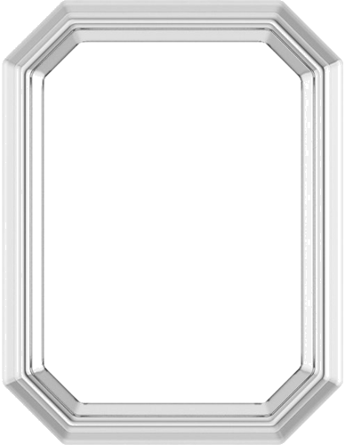 14K White 7x5 mm Emerald Bezel-Set Slide Pendant Mounting (1)