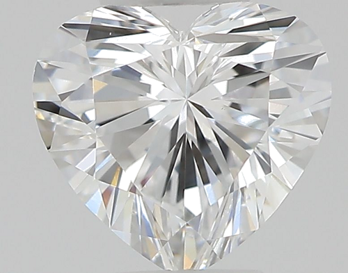 0.5 carat D-VVS2 Natūralus Heart Deimantas (1)