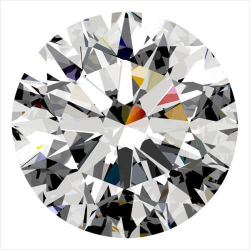 0.35 carat G-VVS2 Excellent cut Natūralus Round Deimantas (1)