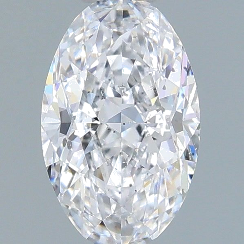 0.6 carat D-SI2 Natūralus Oval Deimantas (1)