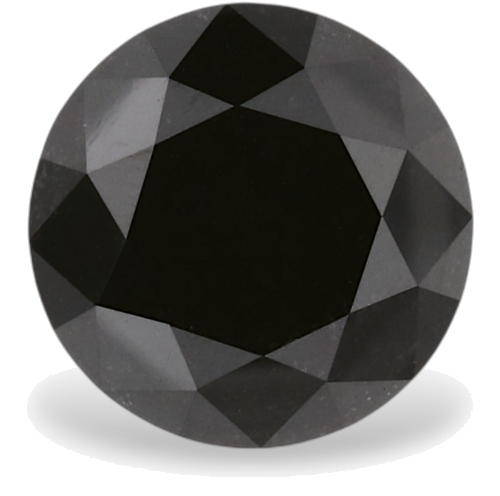 1.45 carat Fancy Black-VVS2 Excellent cut Natūralus Round Deimantas (1)